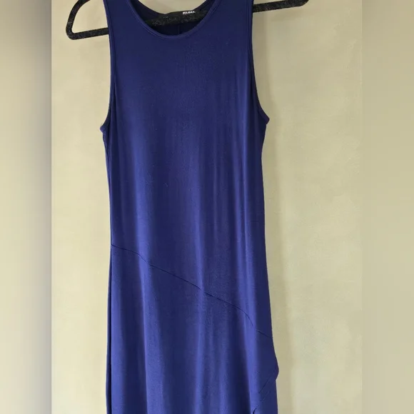 Rebel Sugar | Elegant Blue Sleeveless Maxi Dress, Size L - Picture 4 of 7